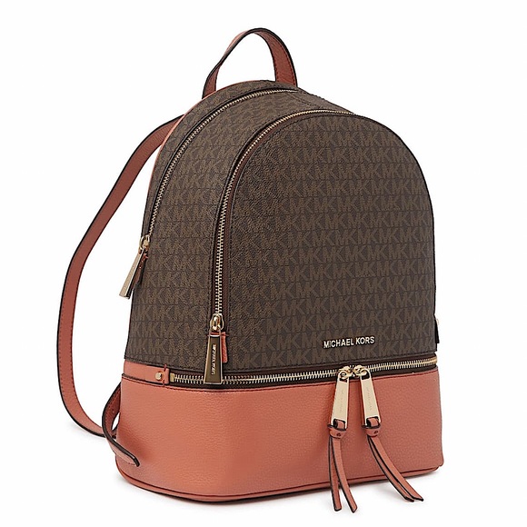 MICHAEL Michael Kors Handbags - MICHAEL Michael Kors Rhea Logo Print Zip Backpack 🎒
